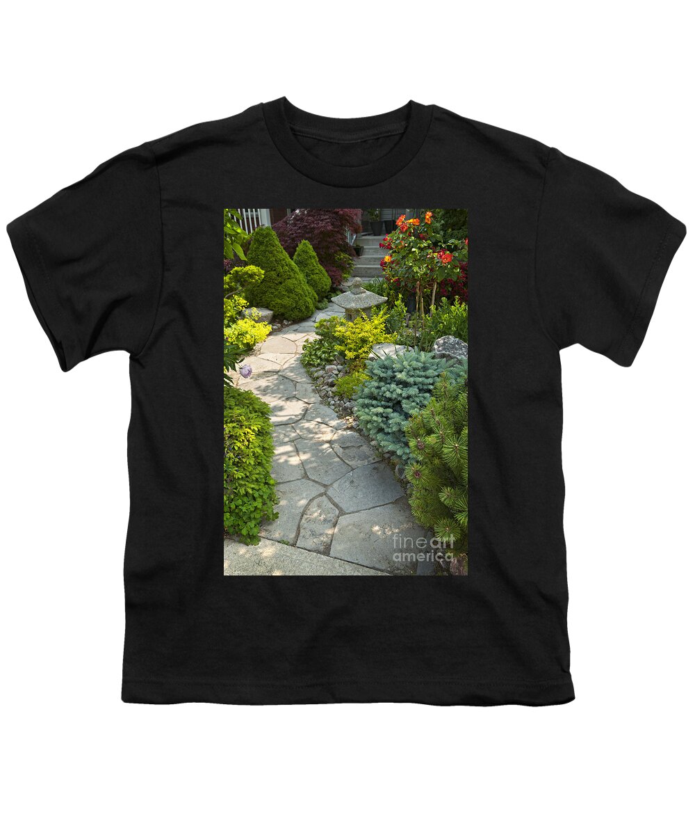 Landscaping Youth T-Shirt featuring the photograph Tranquil garden 2 by Elena Elisseeva