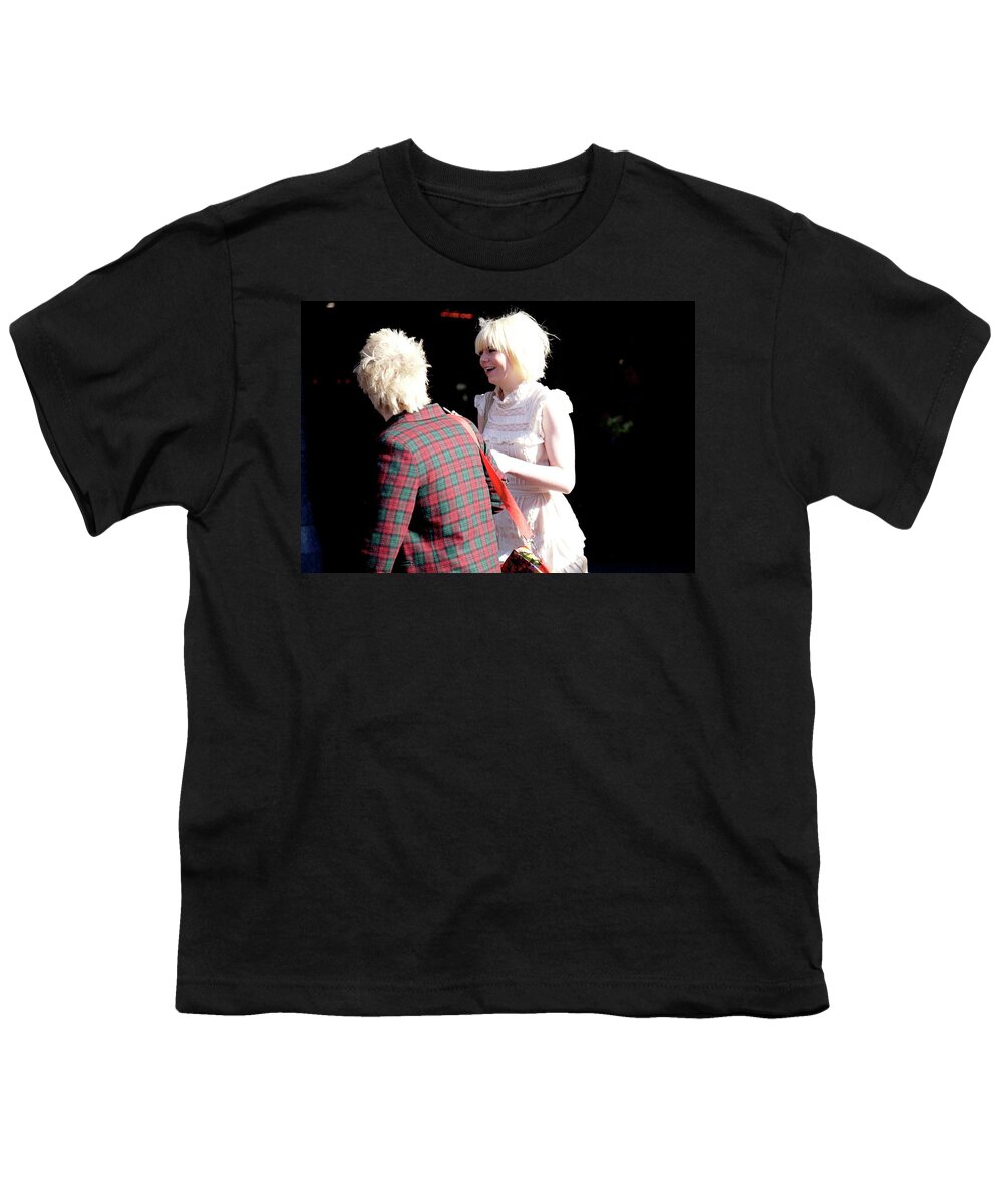 Peoplescapes Youth T-Shirt featuring the photograph Two Blonde by Lee Stickels