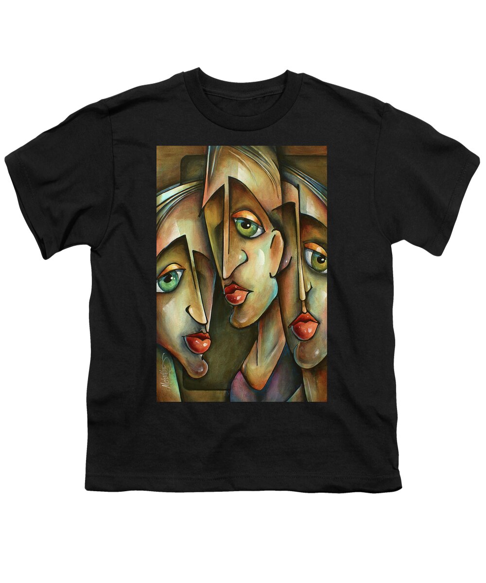 Urban Youth T-Shirt featuring the painting ' Together ' by Michael Lang