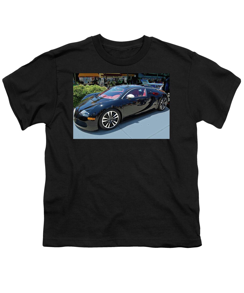 Bugatti Youth T-Shirt featuring the photograph 0 to 60 in 2 II by DigiArt Diaries by Vicky B Fuller