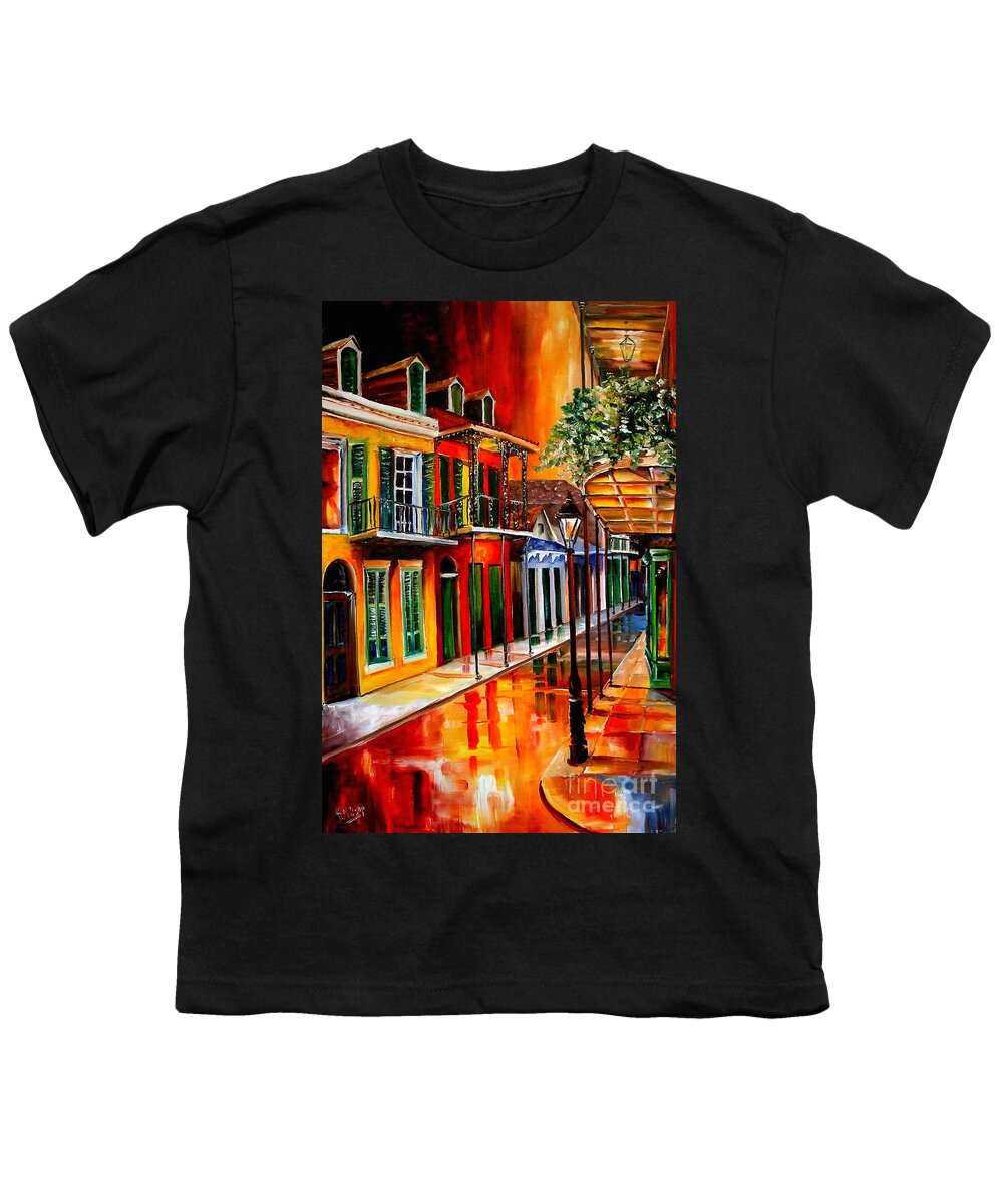 New Orleans Youth T-Shirt featuring the painting Bold Vieux Carre #1 by Diane Millsap