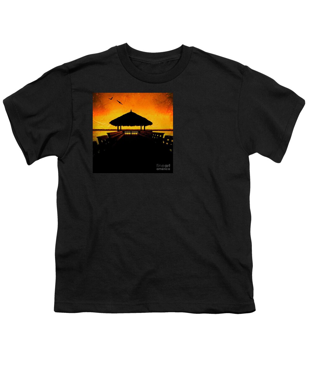 Sunset Youth T-Shirt featuring the photograph End of Day #4 by Debbi Granruth