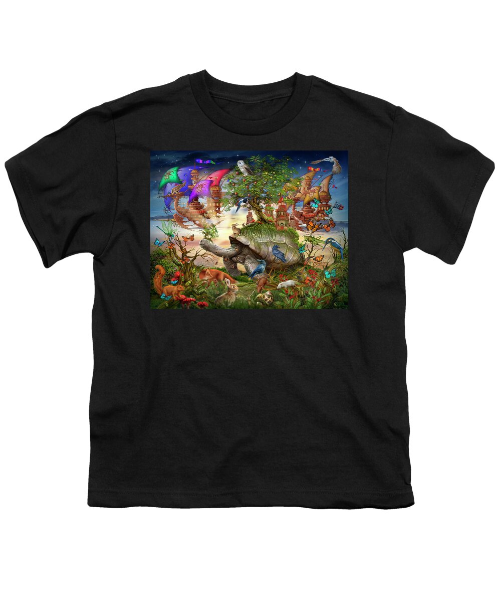  Youth T-Shirt featuring the digital art Evening Stroll #1 by Ciro Marchetti