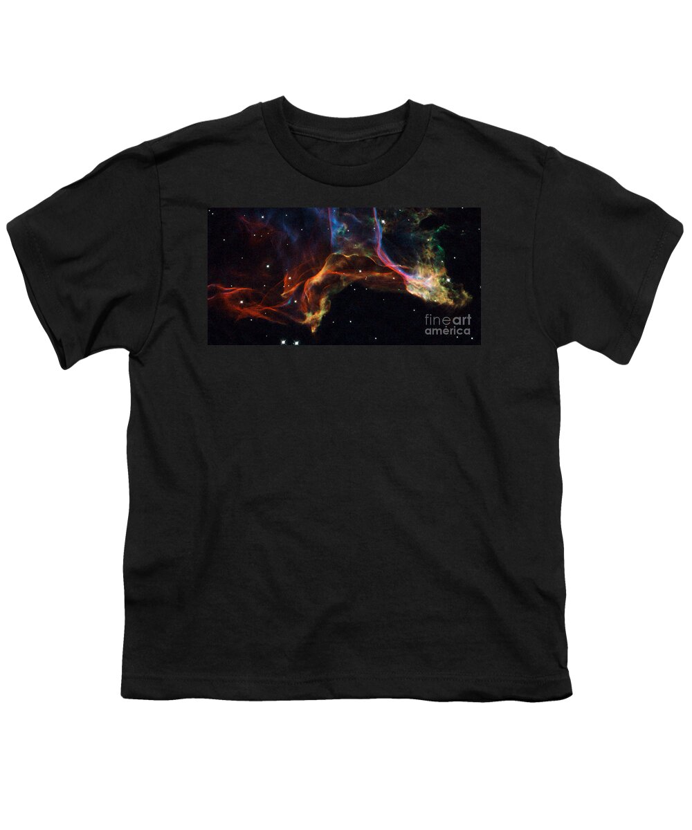 Galaxy Youth T-Shirt featuring the photograph Veil Nebula #1 by Science Source