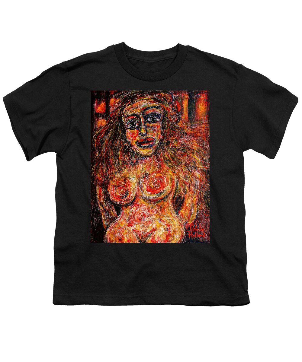 Expressionism Youth T-Shirt featuring the What Are You Looking At 21 #1 by Natalie Holland