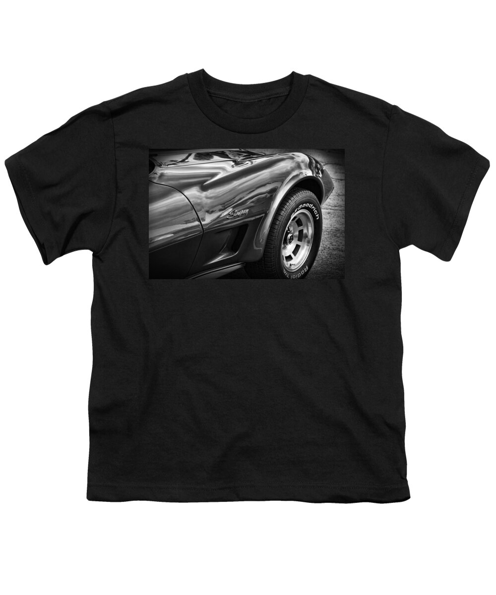 1973 Youth T-Shirt featuring the photograph 1973 Chevrolet Corvette Stingray by Gordon Dean II