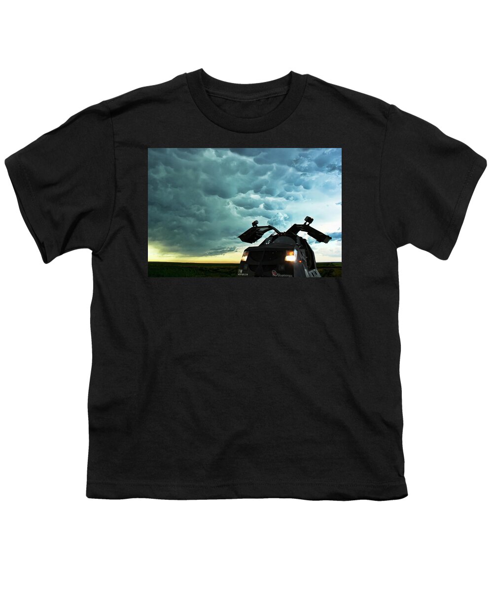 Clouds Youth T-Shirt featuring the photograph Dominating the Storm by Ryan Crouse