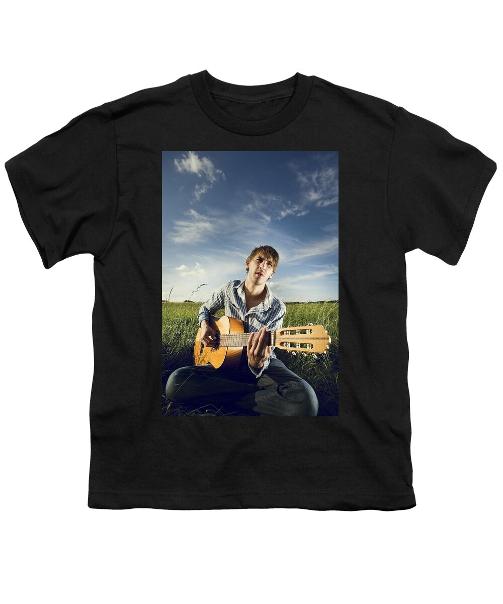 Musician Youth T-Shirt featuring the photograph Musician #2 by Jackie Russo