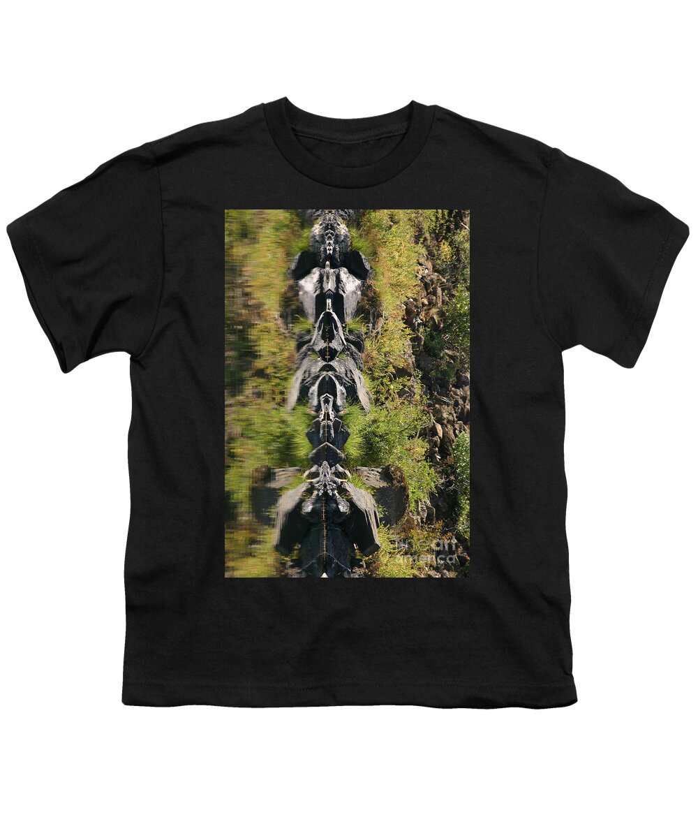 River Youth T-Shirt featuring the photograph River Guardians #2 by Marie Neder