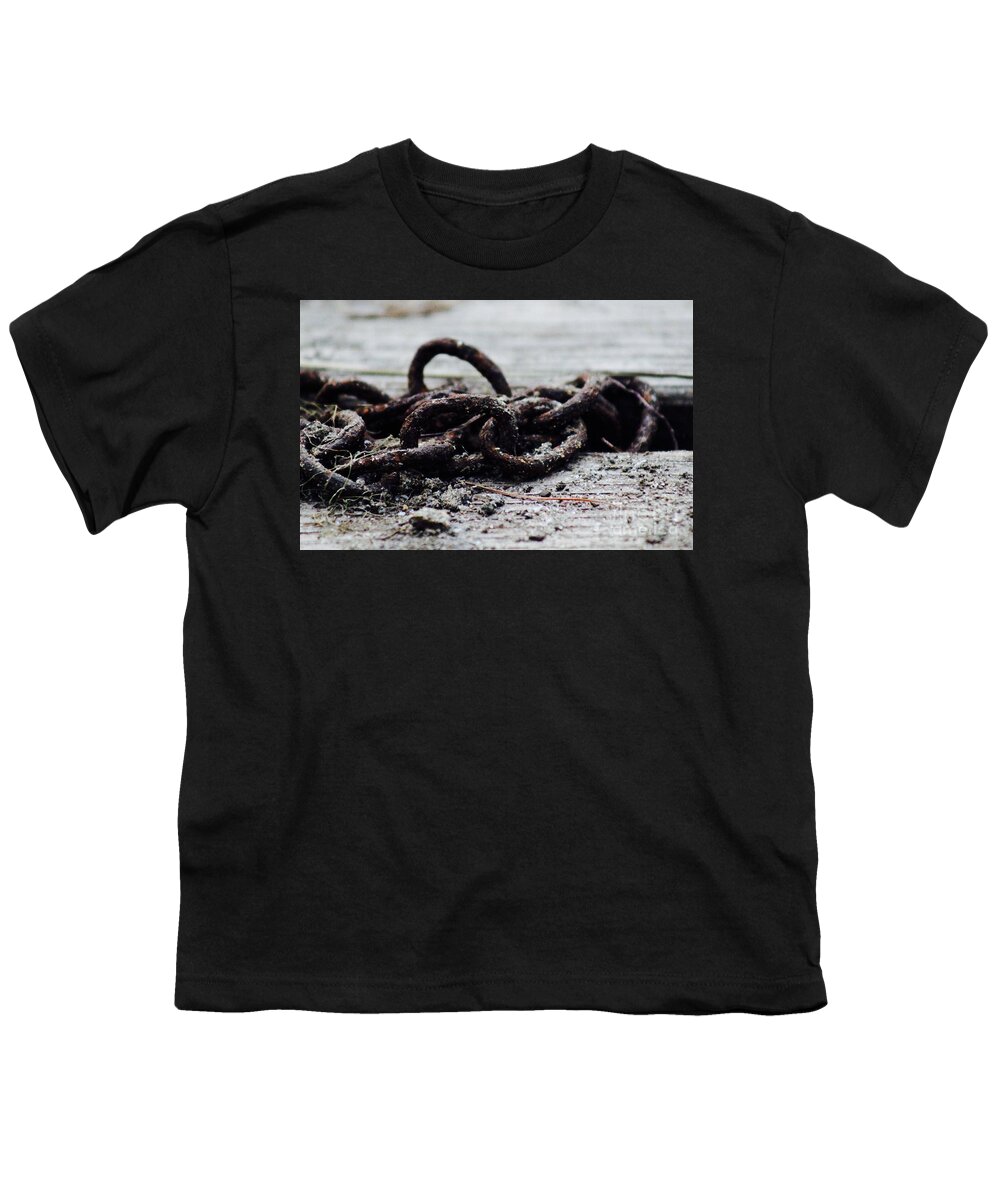 Rust Youth T-Shirt featuring the photograph Rusty Chain #2 by Deena Withycombe