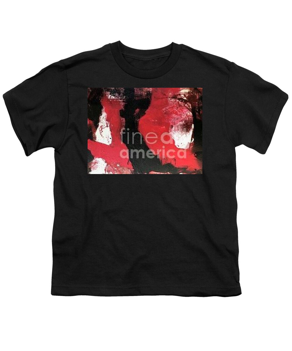 Passion Youth T-Shirt featuring the painting Untitled #4 by Fereshteh Stoecklein