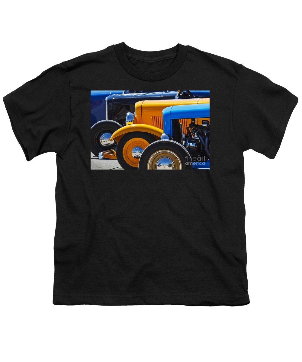 Transportation Youth T-Shirt featuring the photograph '32 X 3 by Dennis Hedberg
