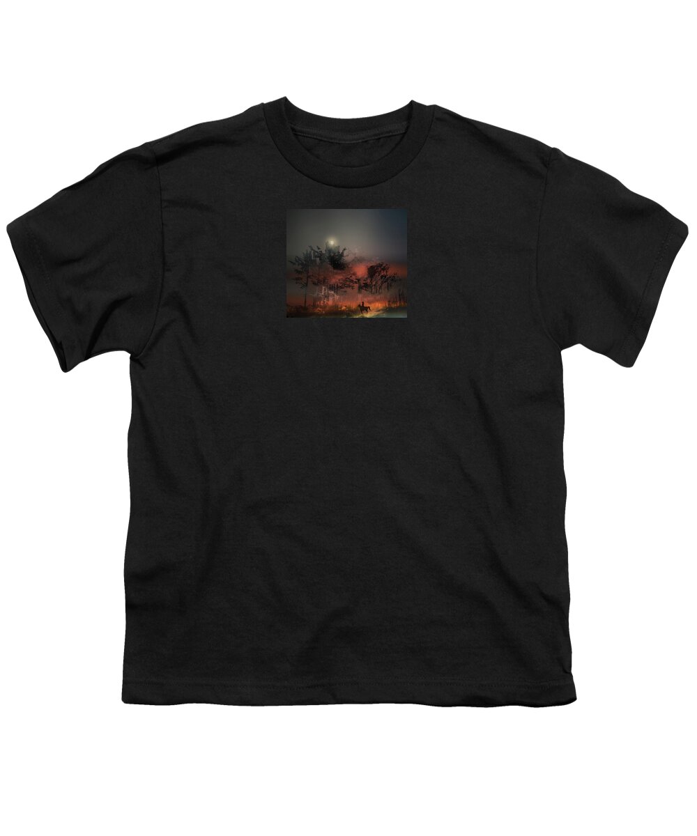 Woods Youth T-Shirt featuring the photograph 4310 by Peter Holme III