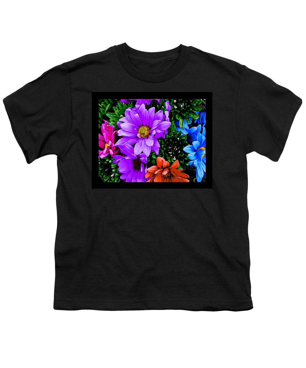 Bruce Youth T-Shirt featuring the painting Floral Favorites #5 by Bruce Nutting