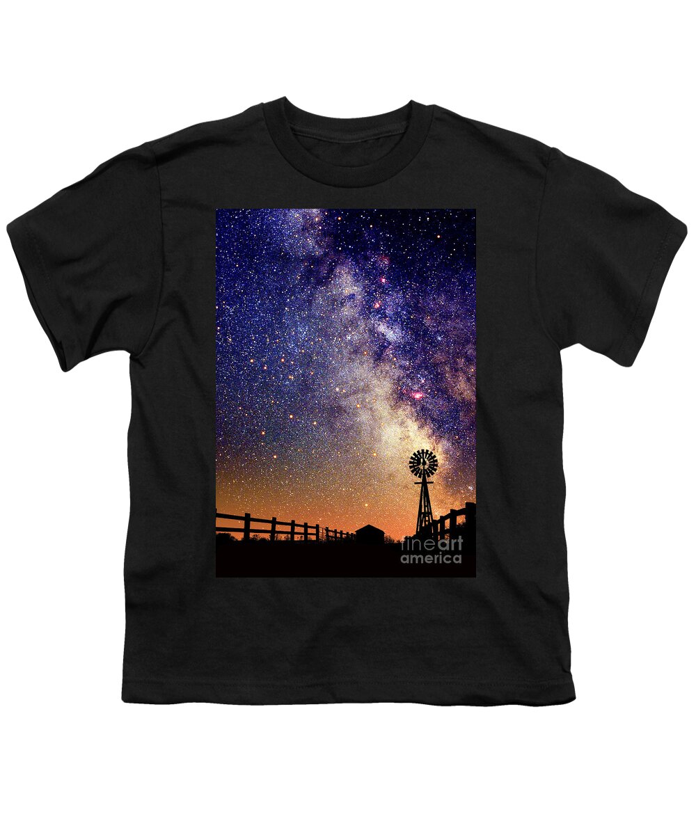 Astronomy Youth T-Shirt featuring the photograph Night Sky #5 by Larry Landolfi