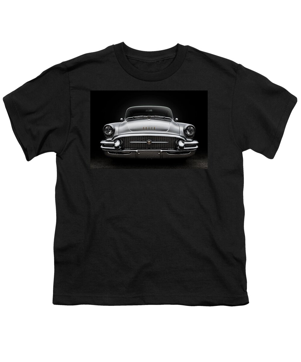 Silver Youth T-Shirt featuring the digital art 55 Buick Super by Douglas Pittman