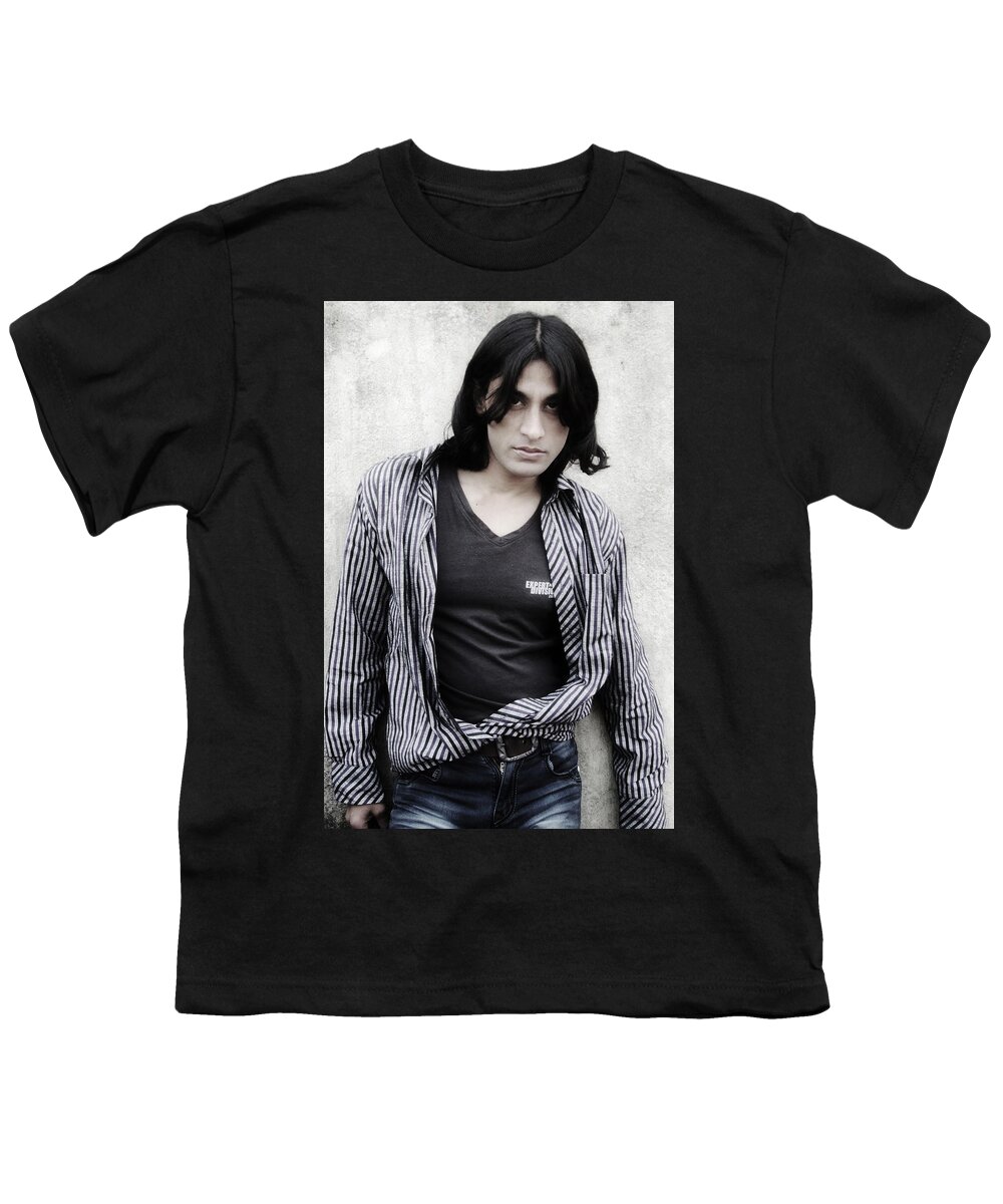 Model Youth T-Shirt featuring the photograph Model #7 by Jackie Russo