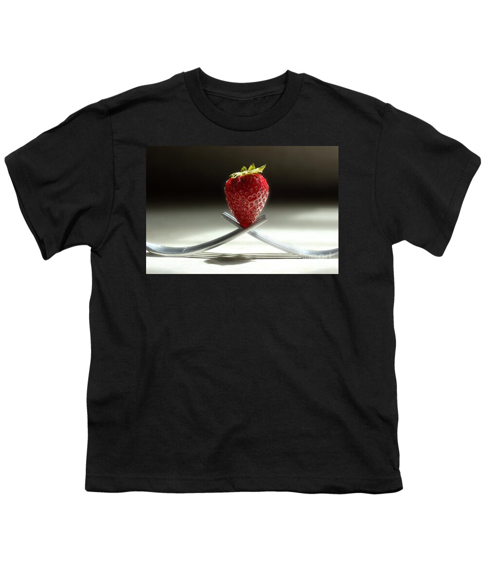 Strawberry Youth T-Shirt featuring the photograph A Strawberry For You by Michael Eingle