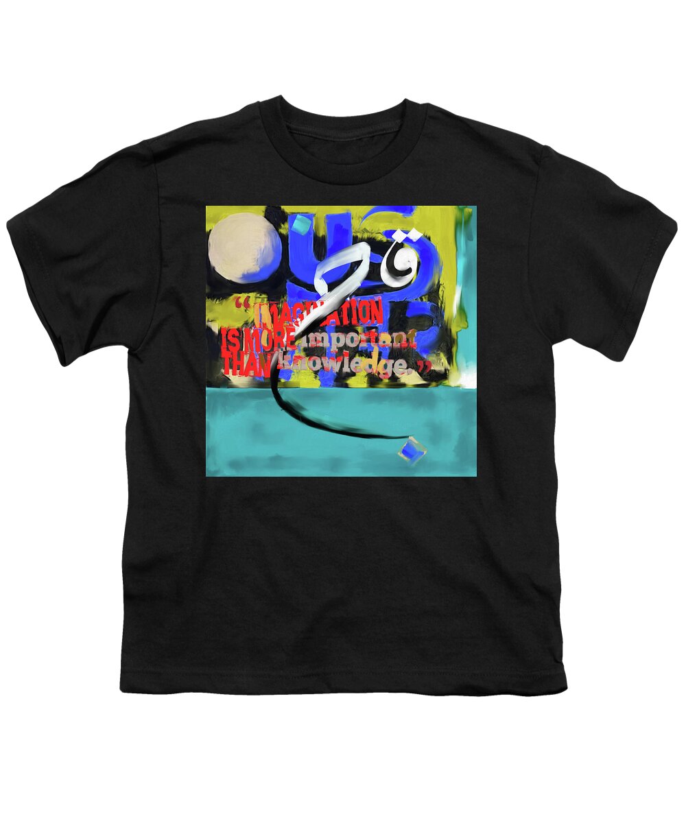 Abstract Art Youth T-Shirt featuring the painting Abstract 428.2 by Mawra Tahreem