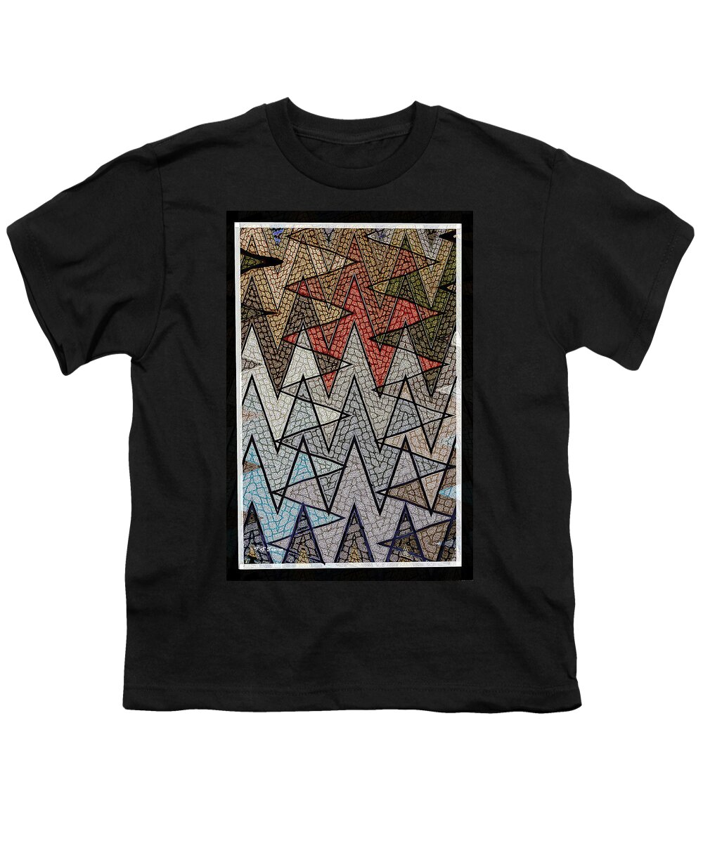 Abstract Floor Youth T-Shirt featuring the digital art Abstract Floor by Tom Janca
