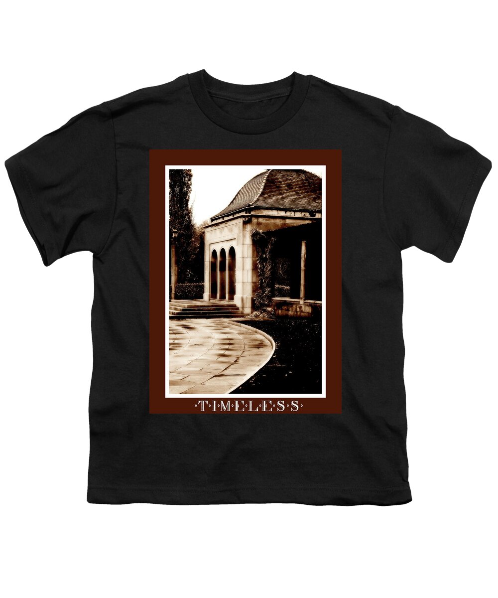 Gazebo Youth T-Shirt featuring the digital art Aged By Time by JGracey Stinson