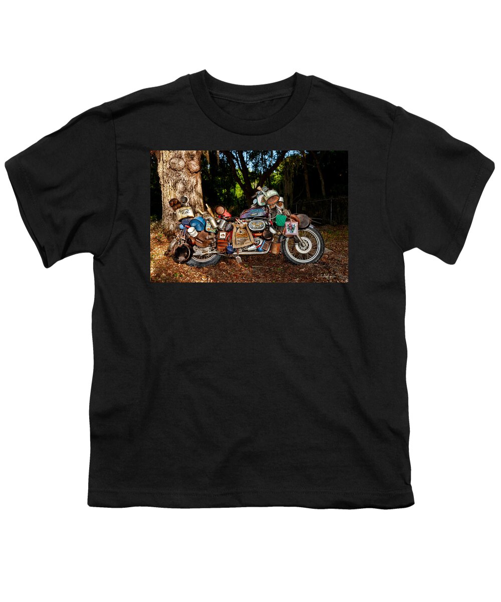 Harley Youth T-Shirt featuring the photograph All But The Kitchen Sink by Christopher Holmes