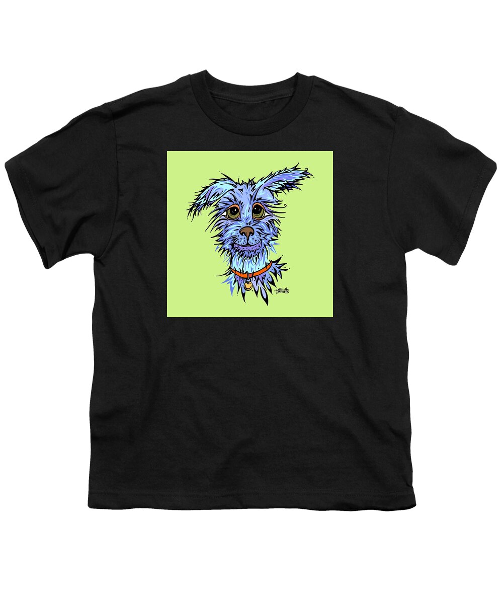 Dog Youth T-Shirt featuring the digital art Andre by Tanielle Childers