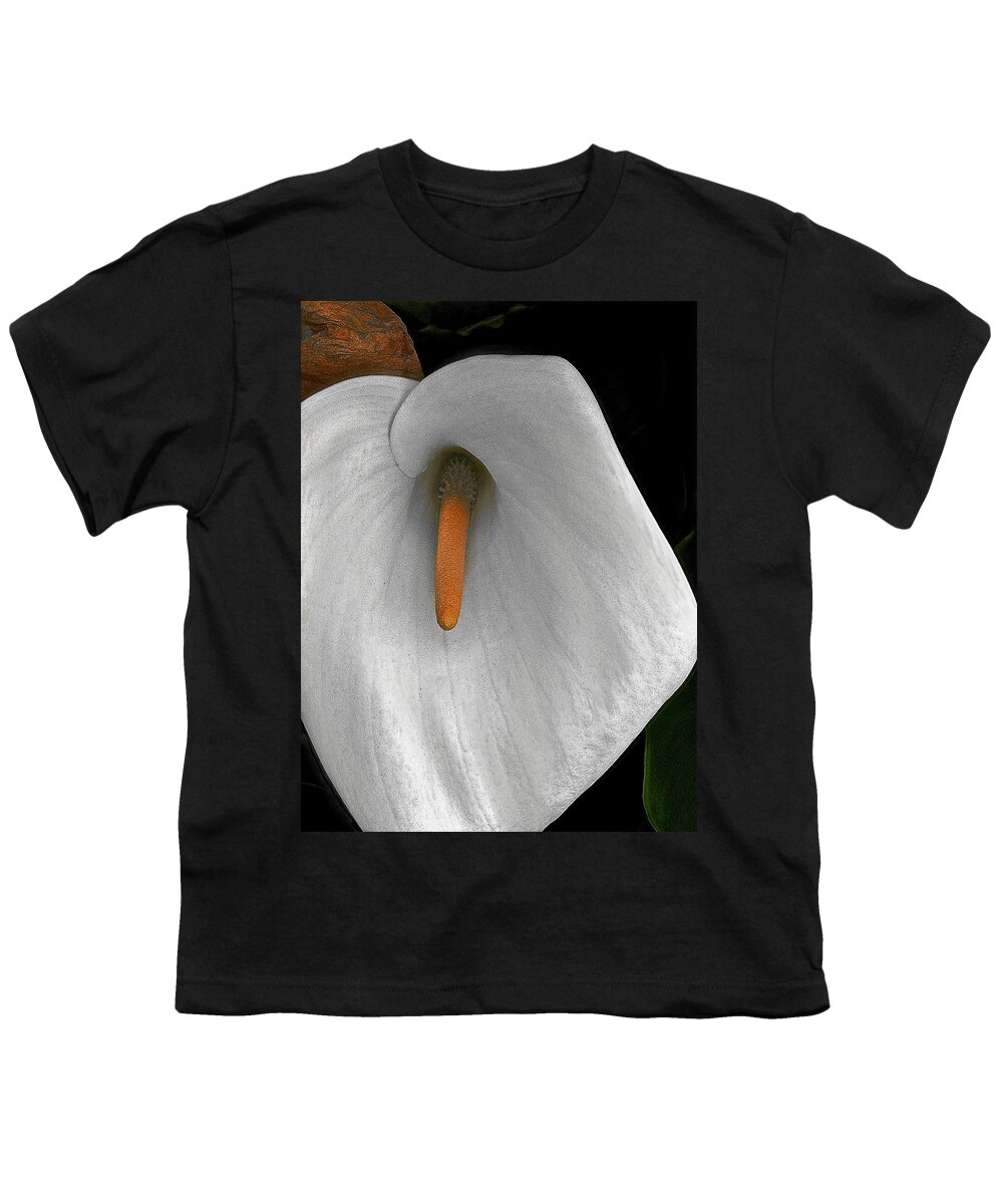 Iphone Photos Youth T-Shirt featuring the mixed media Anthurium by Bill Owen