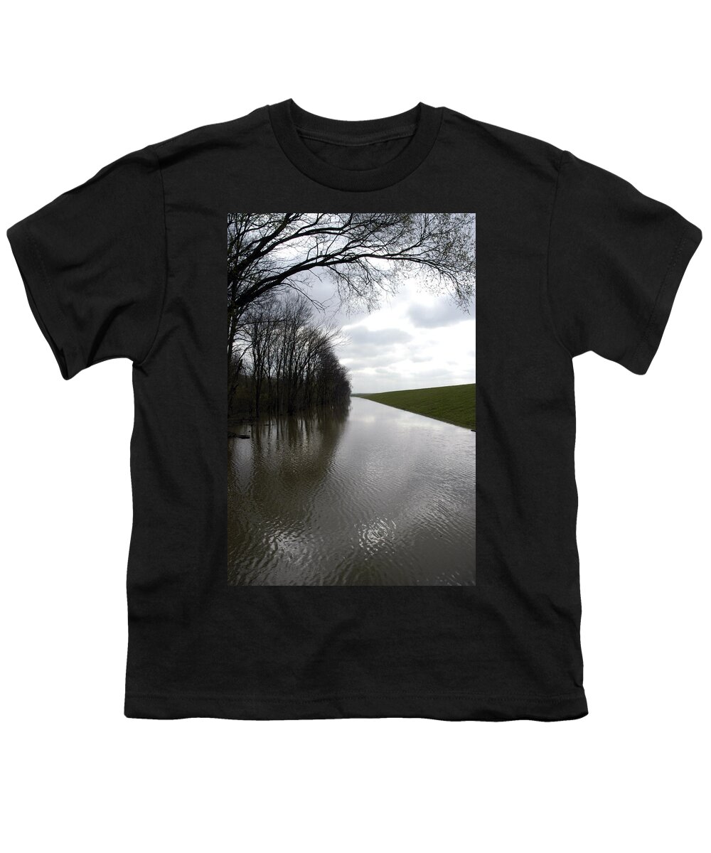 Flood Youth T-Shirt featuring the photograph At The Levee by DArcy Evans