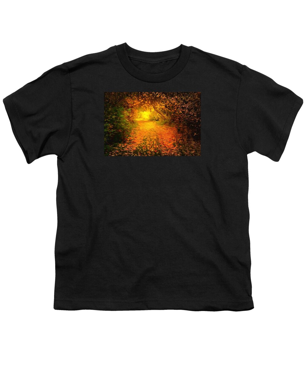 Autumn Youth T-Shirt featuring the digital art Autumn light by Lilia S