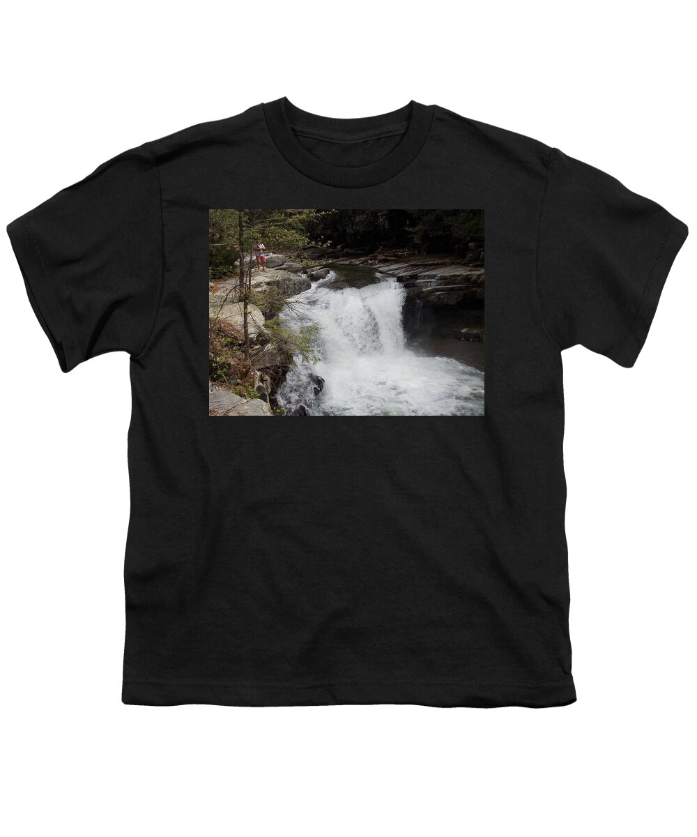 Bartlett Falls Youth T-Shirt featuring the photograph Bartlett Falls by Catherine Gagne