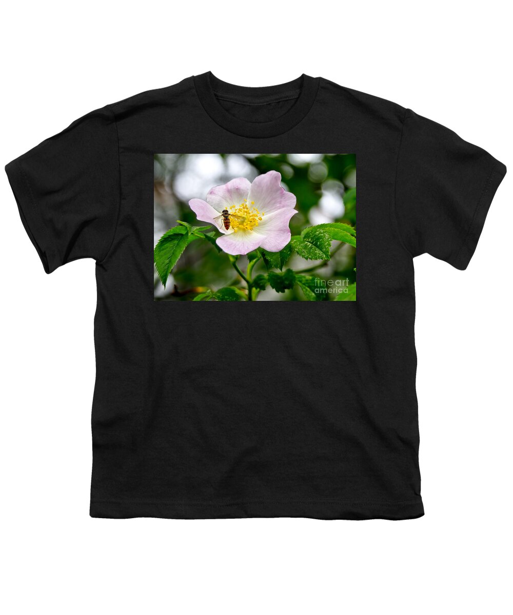Wild Rose Youth T-Shirt featuring the photograph Be my guests. by Elena Perelman