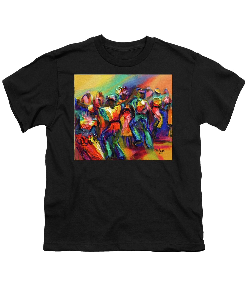 Beau Belle Youth T-Shirt featuring the painting Beau Yelle - Sweet Man by Cynthia McLean