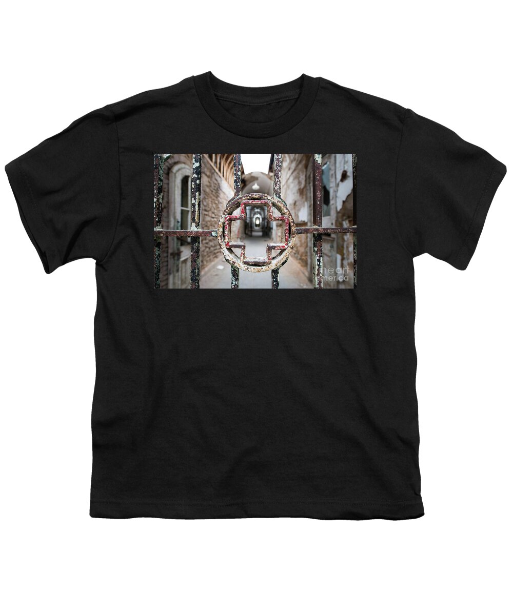 Philly Youth T-Shirt featuring the photograph Behind Bars by Michael Ver Sprill