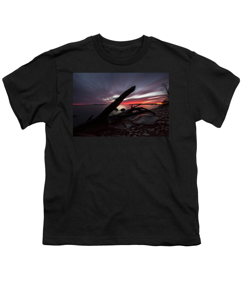 Aboriginal Youth T-Shirt featuring the photograph Big Red Sky, Point Place 2 by Jakub Sisak