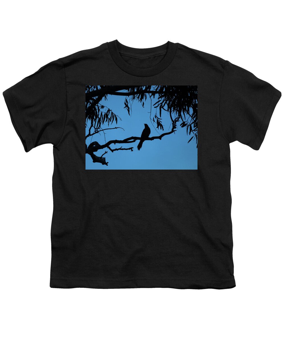 Bird Youth T-Shirt featuring the photograph Bird On A Bough by Mark Blauhoefer