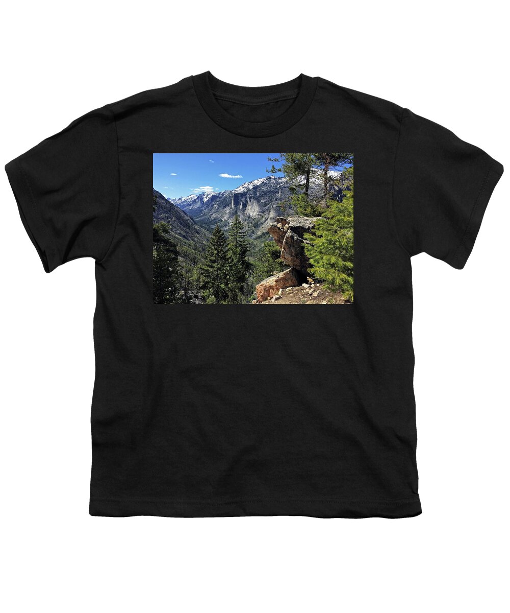 Blodgett Canyon Overlook Youth T-Shirt featuring the photograph Blodgett Canyon Mt. by Joseph J Stevens