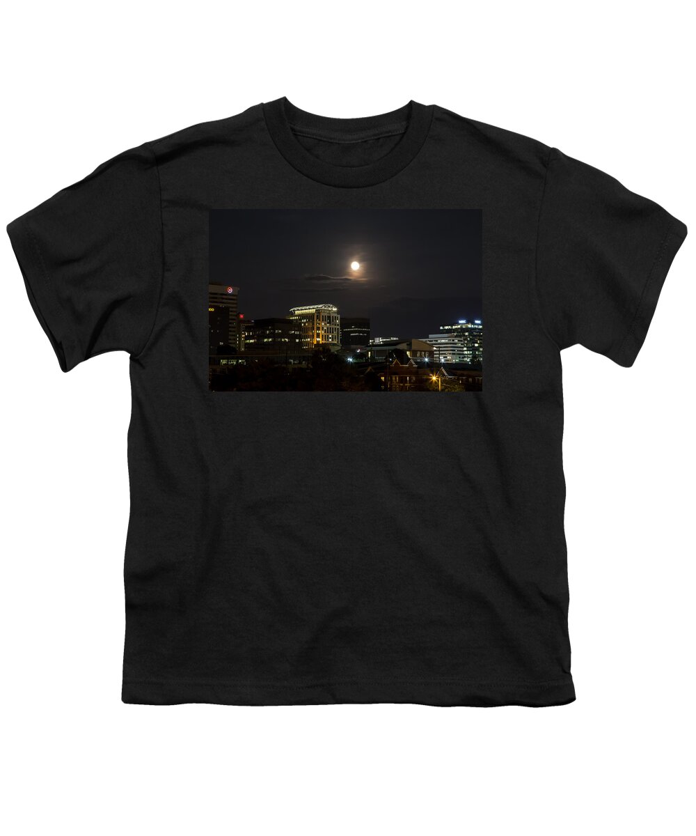 Blue Youth T-Shirt featuring the photograph Blue Moon 2015 by Charles Hite