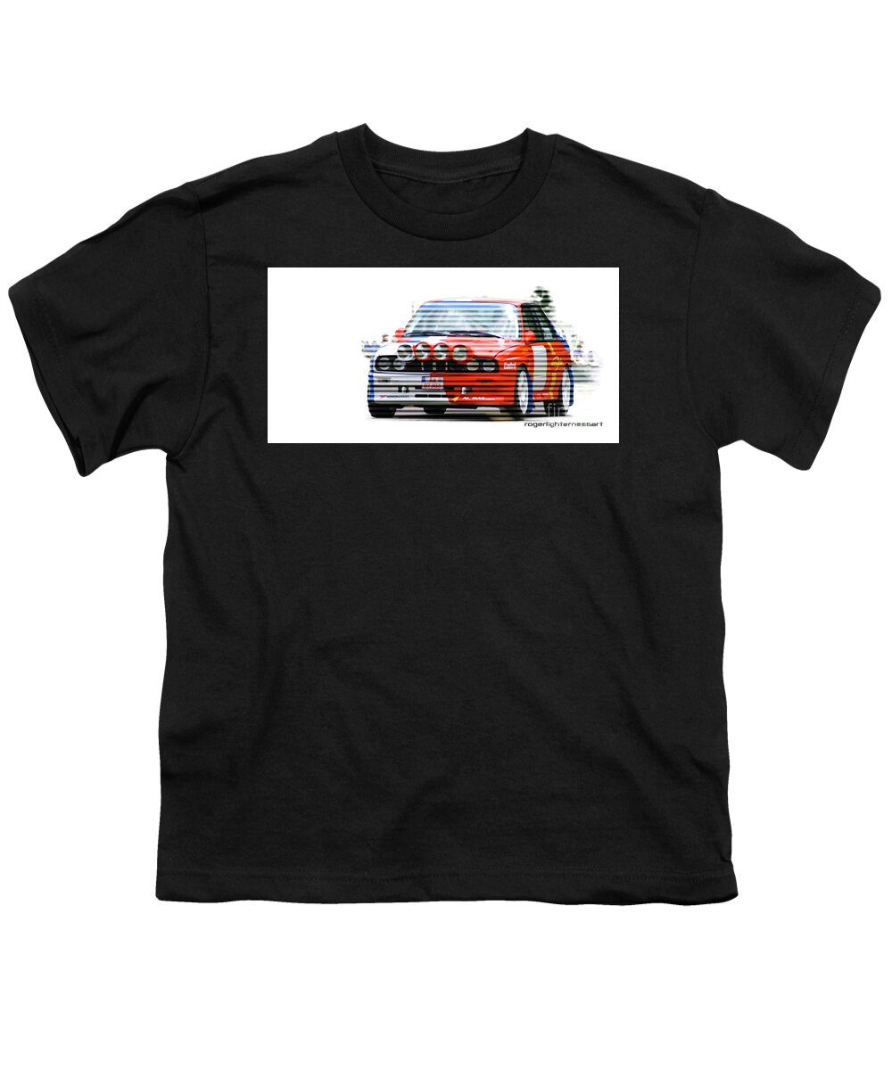 Bmw Youth T-Shirt featuring the digital art BMW M3 Group A by Roger Lighterness