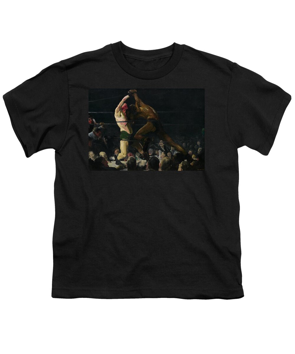 George Bellows Youth T-Shirt featuring the painting Both Members of This Club by George Bellows