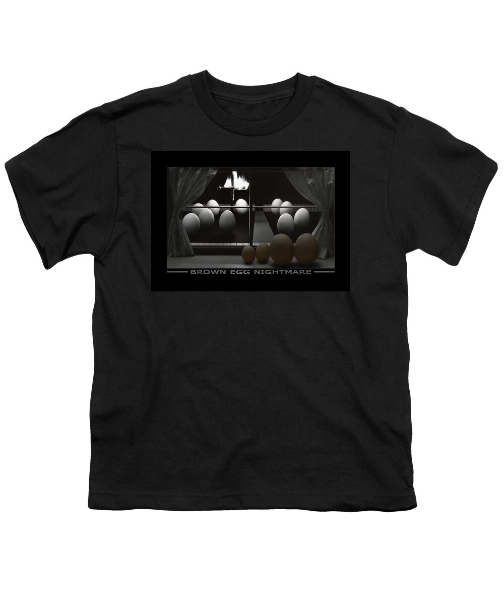 Kkk Youth T-Shirt featuring the photograph Brown Egg Nightmare by Mike McGlothlen