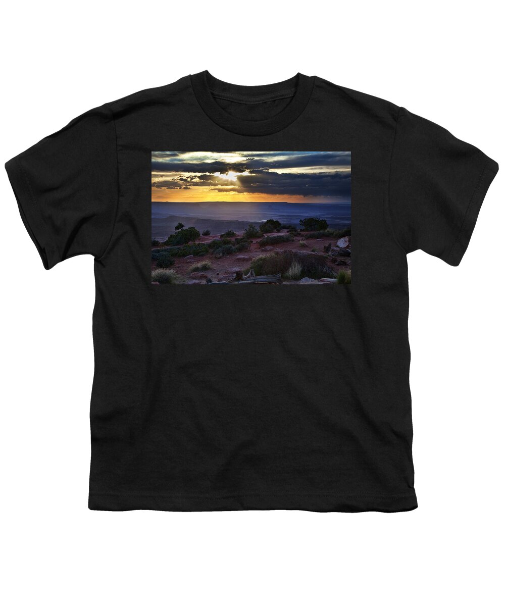 Utah Youth T-Shirt featuring the photograph Canyonlands Sunset by James Garrison