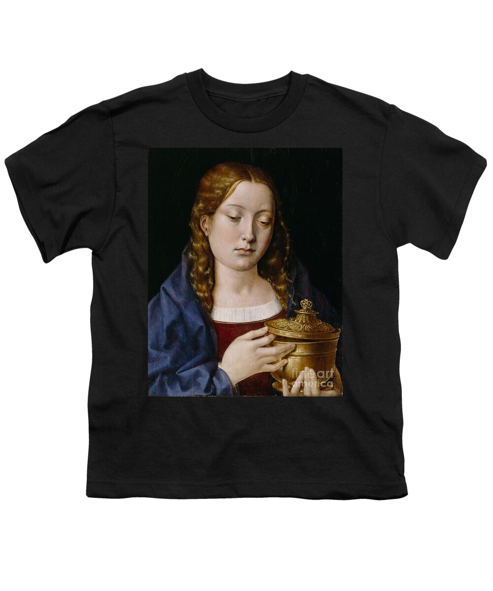 Catherine Youth T-Shirt featuring the painting Catherine of Aragon as the Magdalene by Michiel Sittow