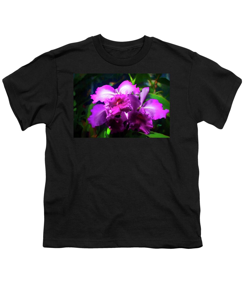 Flower Youth T-Shirt featuring the photograph Cattleya Orchid by Carlos Diaz