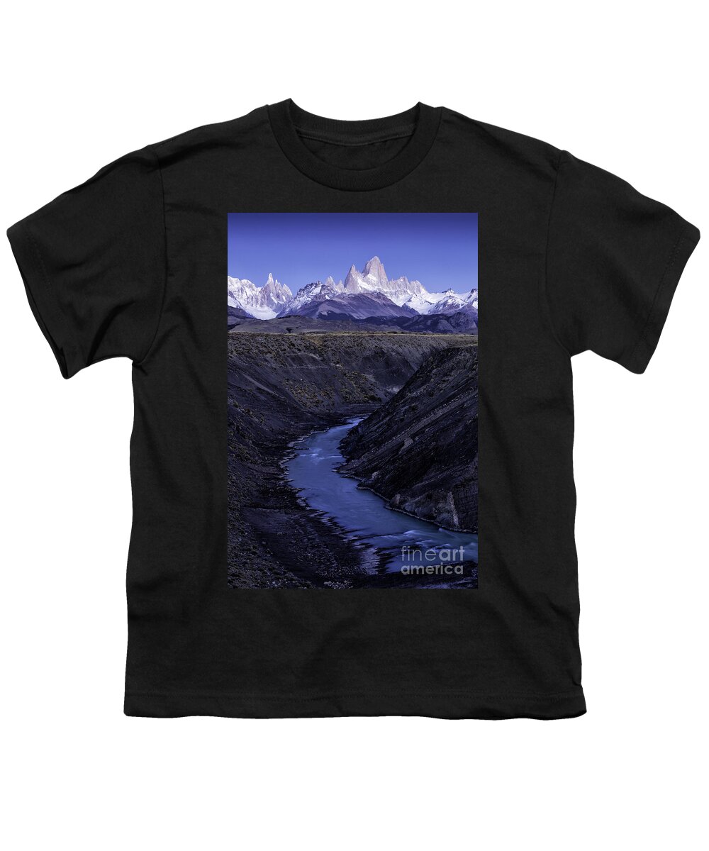 Patagonia Youth T-Shirt featuring the photograph Cerro Fitz Roy 10 by Timothy Hacker
