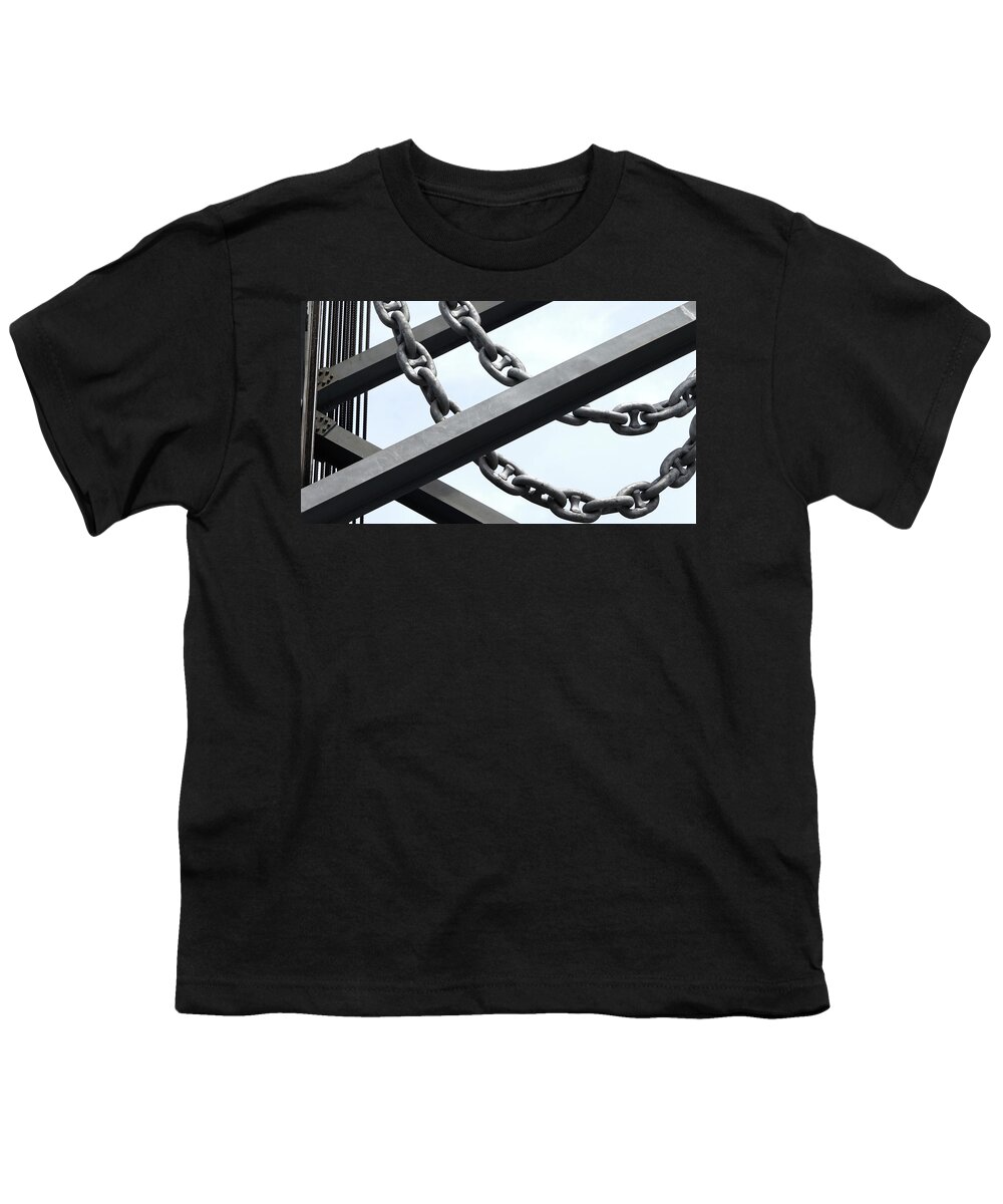  Youth T-Shirt featuring the photograph Chain links by Mark Alesse