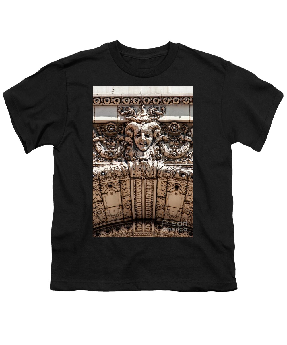Art Youth T-Shirt featuring the photograph Chicago Theater Jester by David Levin