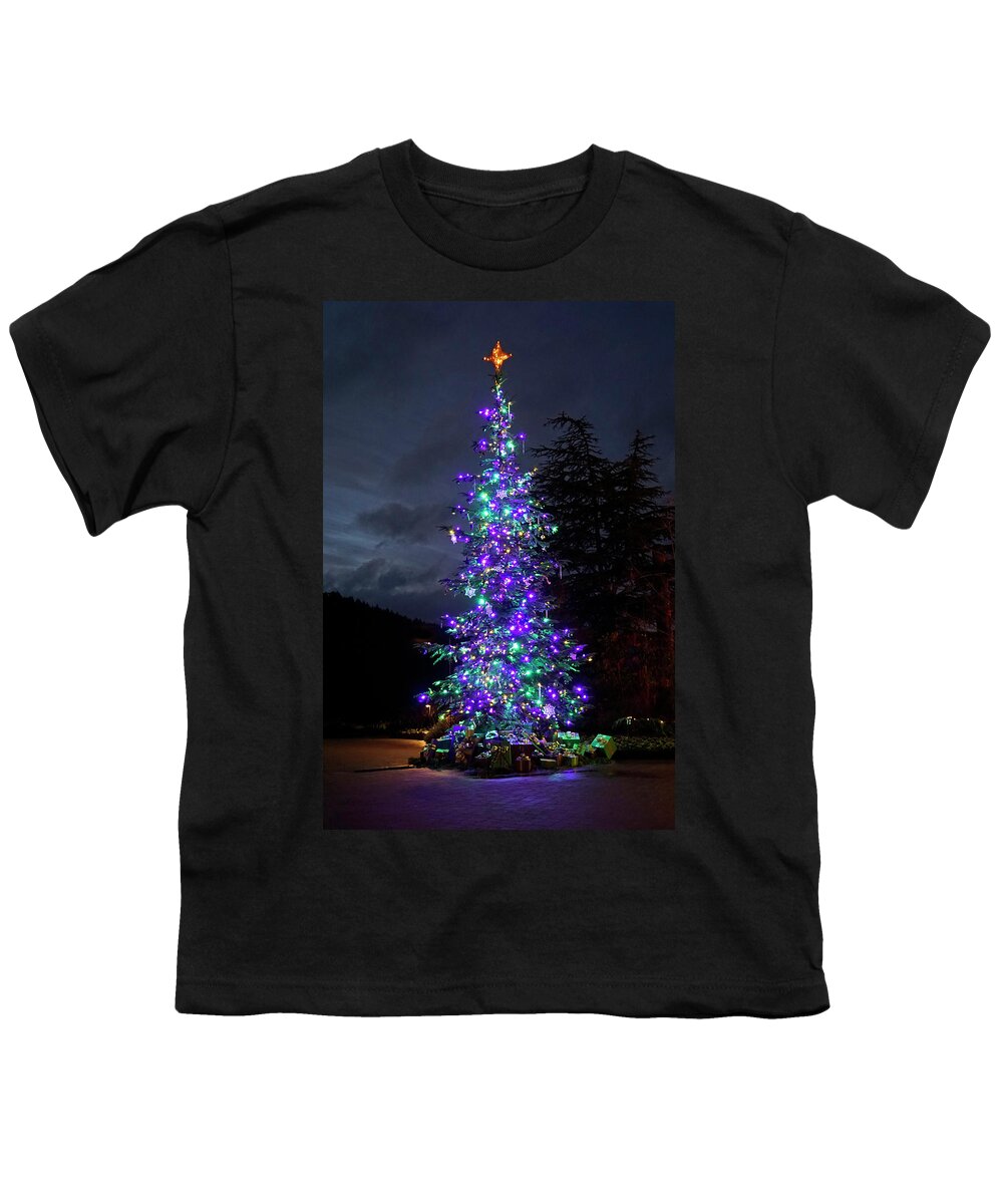Christmas Youth T-Shirt featuring the photograph Christmas Tree - 365 - 295 by Inge Riis McDonald