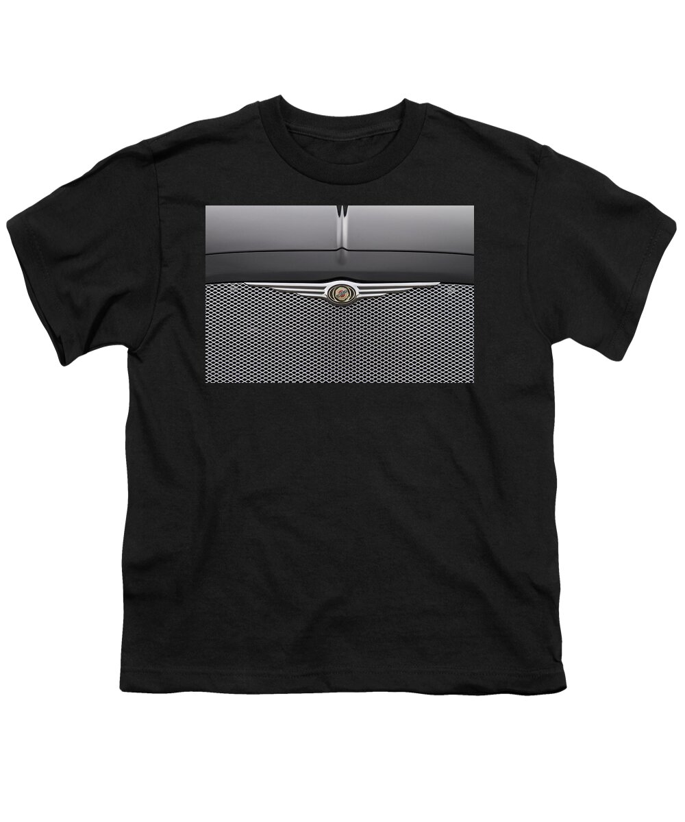 Chrysler 300 Youth T-Shirt featuring the photograph Chrysler 300 Logo and Grill by James BO Insogna