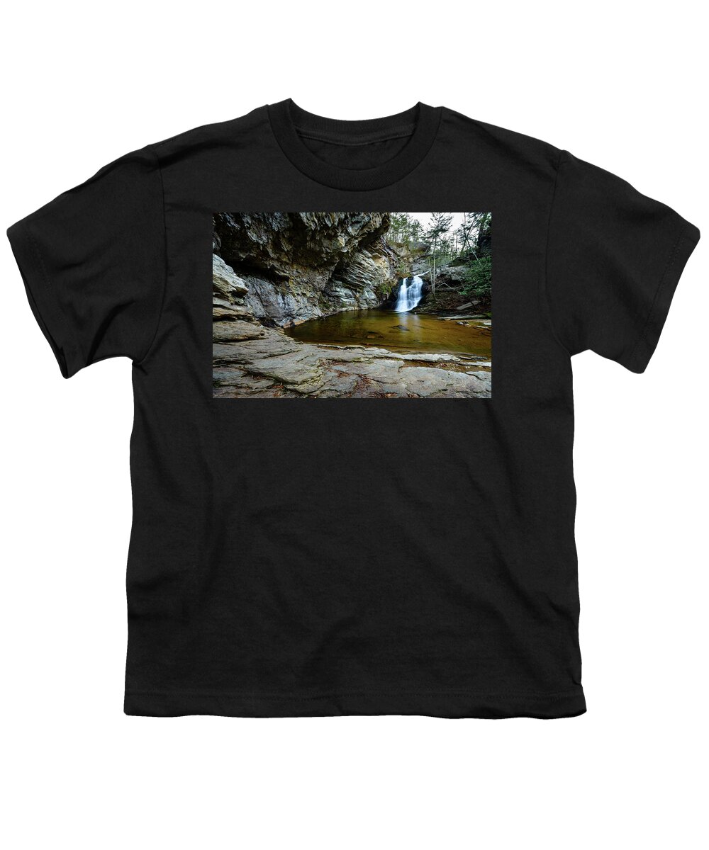 Danbury Youth T-Shirt featuring the photograph Cliff View by Michael Scott